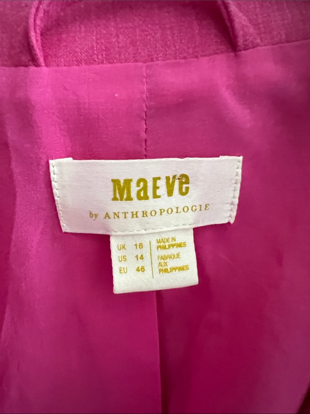 NEW! $198 ANTHROPOLOGIE Maeve relaxed fit blazer 14 - Picture 3 of 9